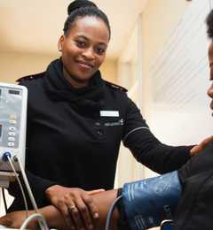 Screen home health employess for COVID symptoms
